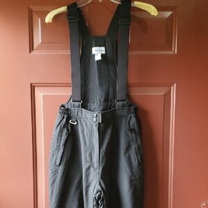 SLALOM Women's Black Ski & Snow Bib Pants SMALL